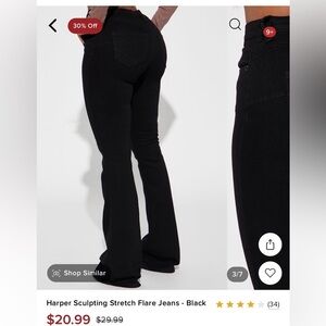 Fashion nova high waisted flare jeans